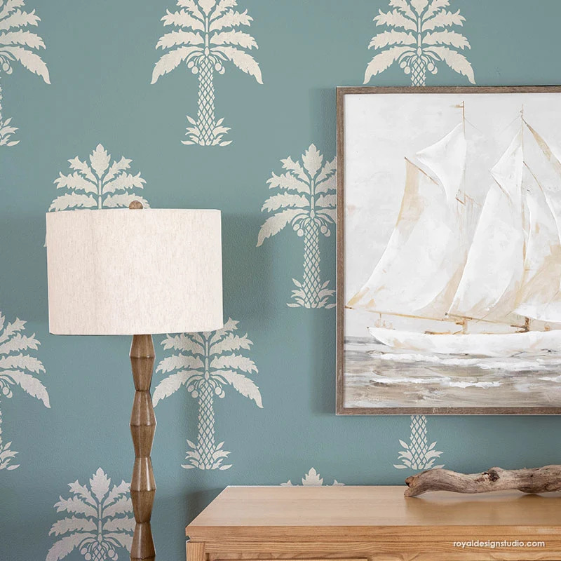 Queen of Palms Wall Stencil - Image 2