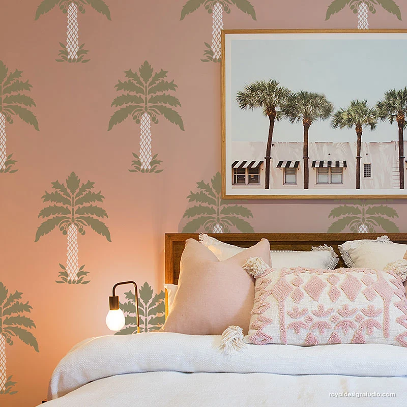 Queen of Palms Wall Stencil - Image 4