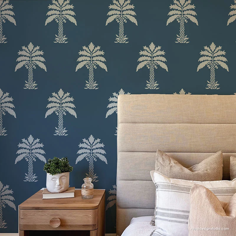 Queen of Palms Wall Stencil - Image 5