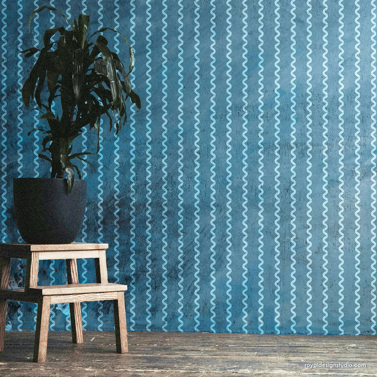 Rick Rack Ribbon Stripe Stencil - Image 10