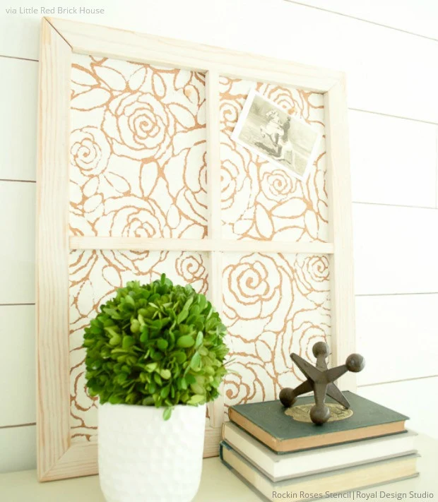 Rockin' Roses Damask Wall Stencil - Image 12