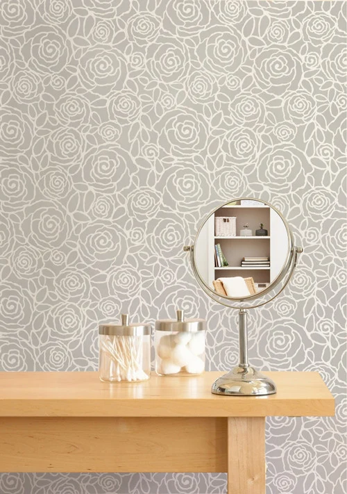 Rockin' Roses Damask Wall Stencil - Image 4