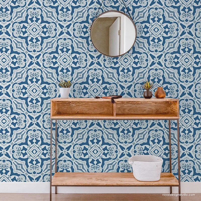 Rosa Tile Stencil - Image 6