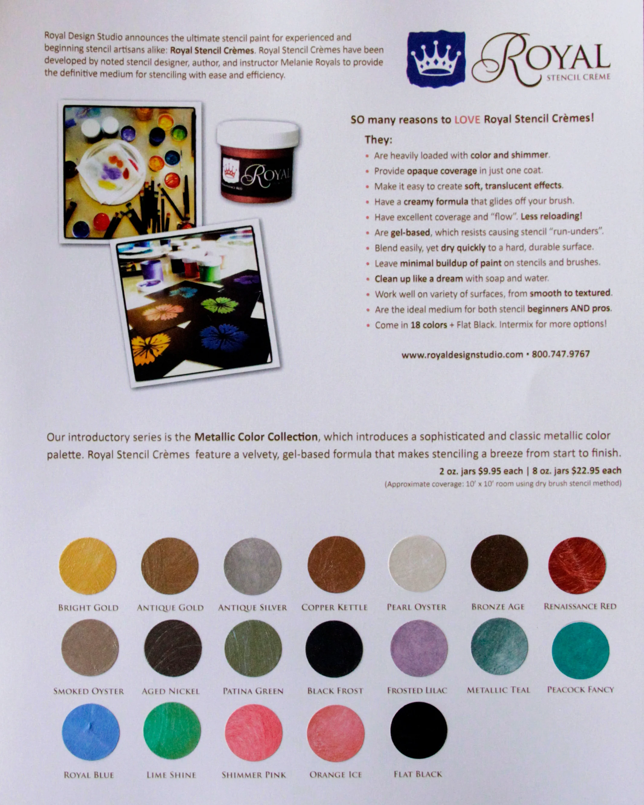 Royal Stencil Cremes Color Chart - Image 3
