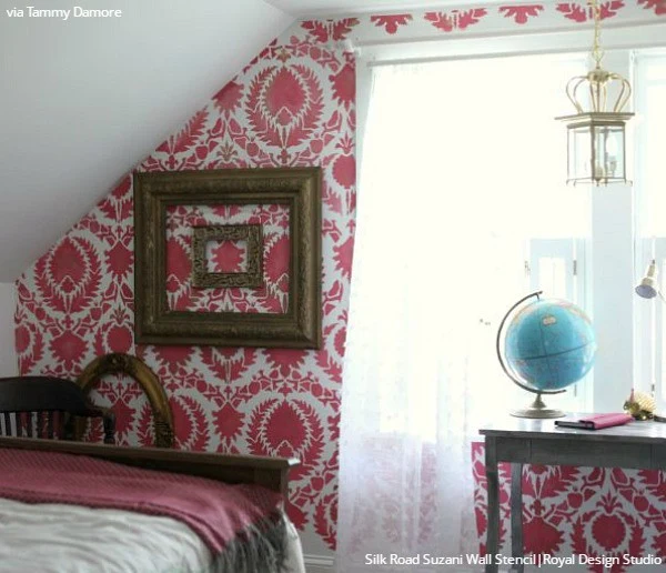 Silk Road Suzani Wall Stencil - Image 3