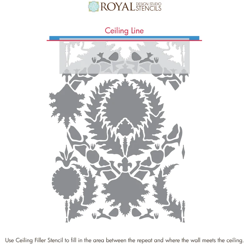 Silk Road Suzani Wall Stencil - Image 9