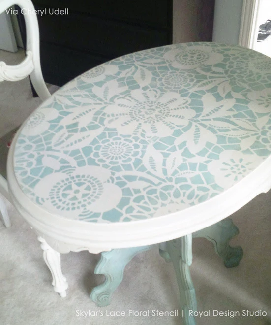 Skylar's Lace Floral Stencil - Image 17