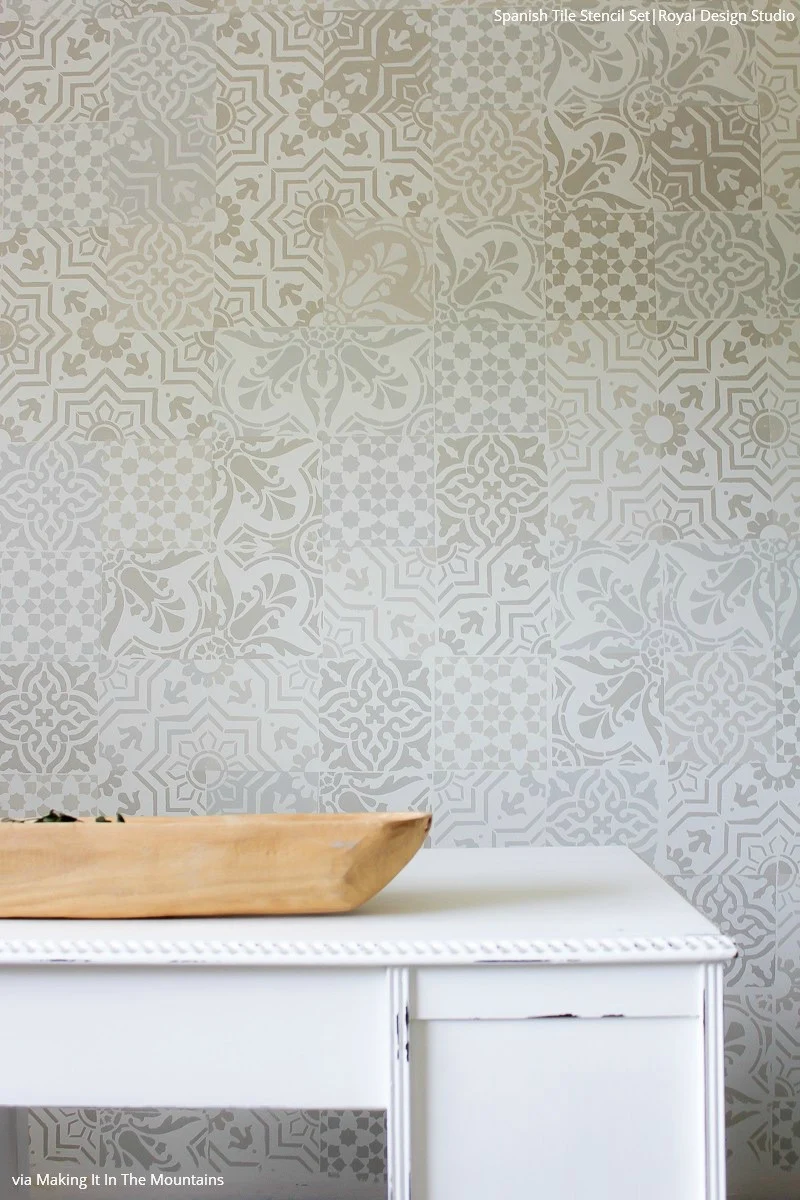 Spanish Tile Stencil Set - Image 5