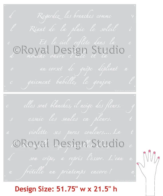 Springtime in Paris Lettering Stencil - Image 39