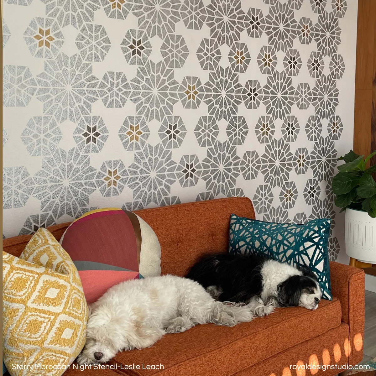 Starry Moroccan Night Stencil - Image 4