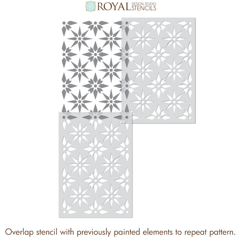 Starz Tile Allover Stencil - Image 5