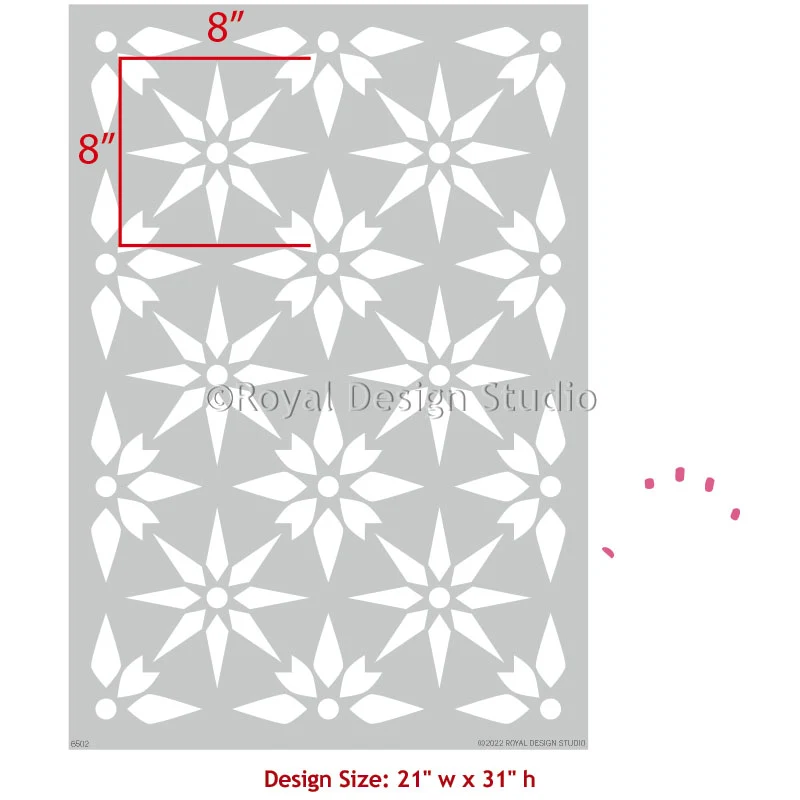 Starz Tile Allover Stencil - Image 6