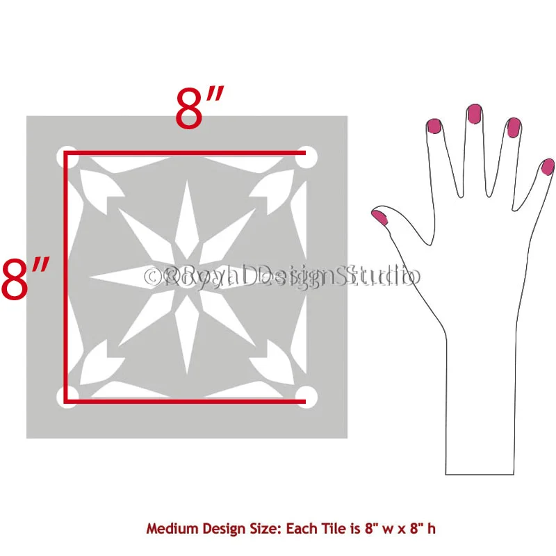 Starz Tile Stencil - Image 11
