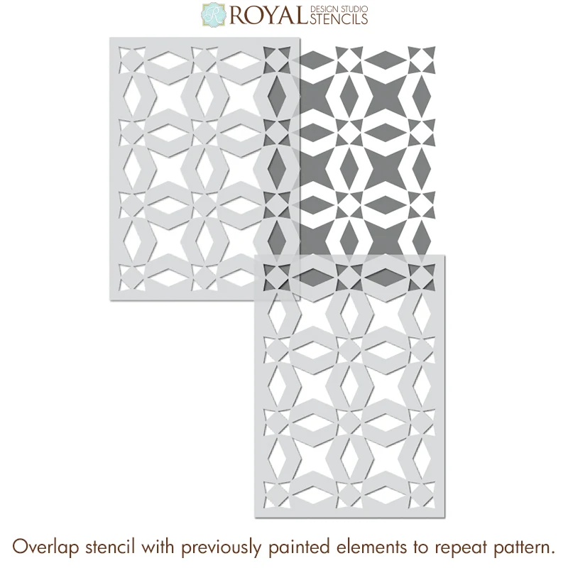 Sultana Tile Allover Stencil - Image 5