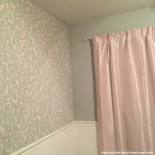 Tailfeathers Allover Wall Stencil - Image 10