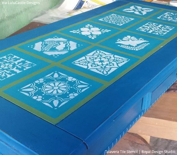 Talavera Tiles Wall & Furniture Stencils - Image 18