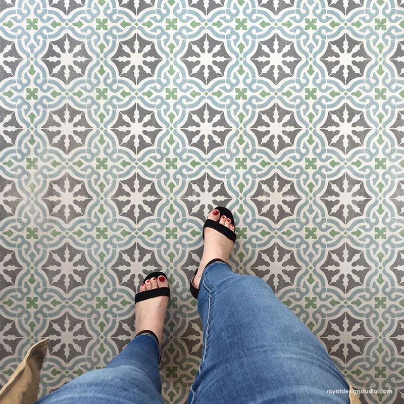 Toledo Tile Allover Stencil - Image 3