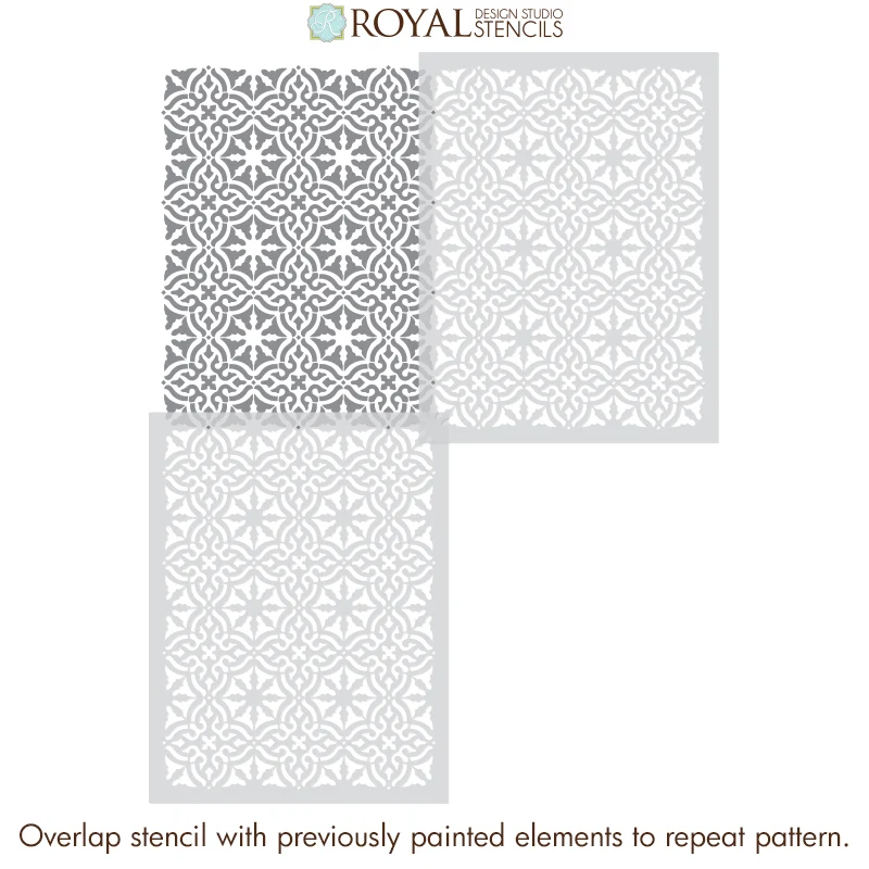 Toledo Tile Allover Stencil - Image 8