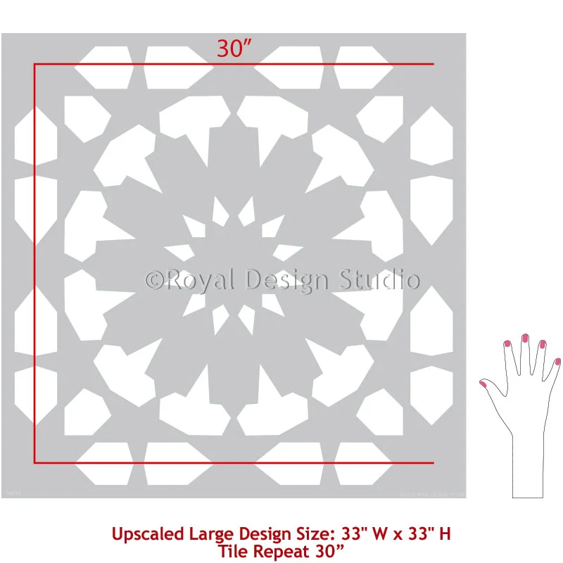 Upscaled Marhaba Tile Stencil - Image 6