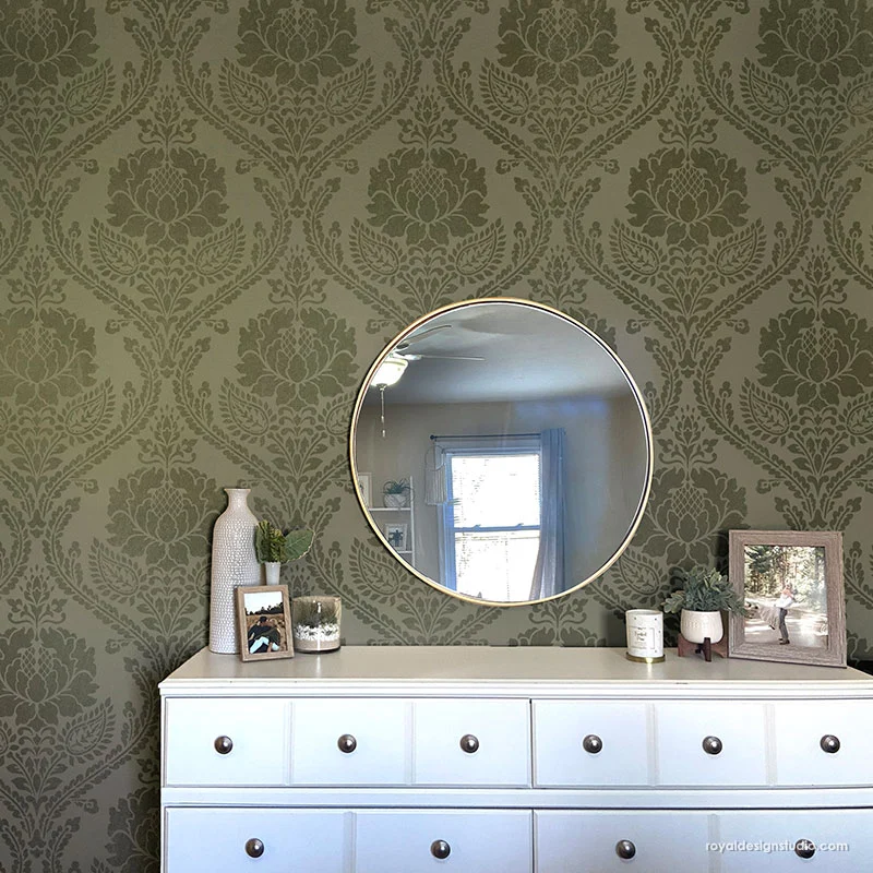 Windsor Damask Wall Stencil - Image 5