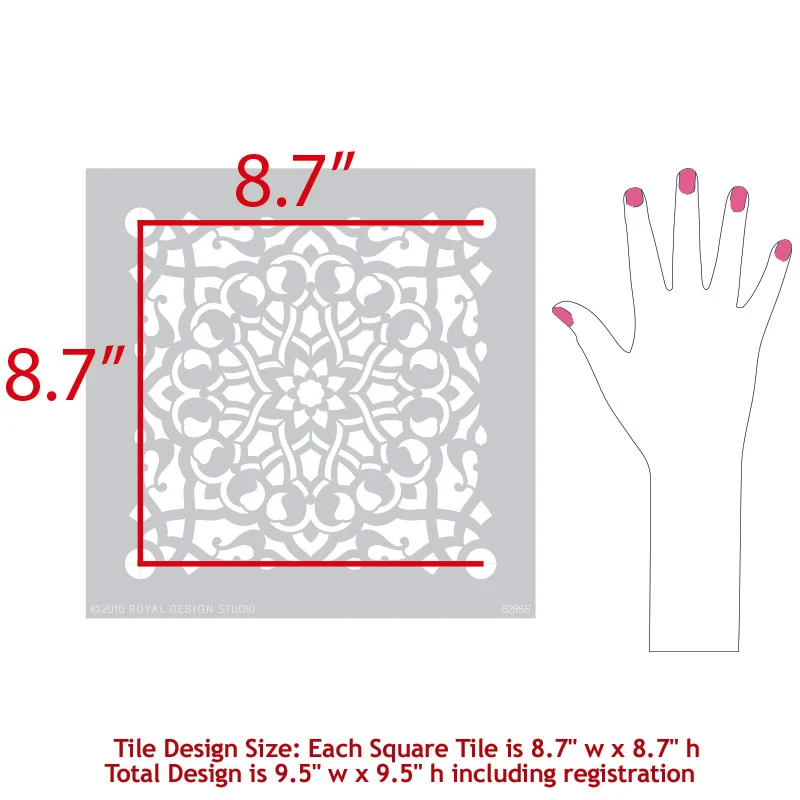 Zahara Moroccan Furniture Stencil - Image 2